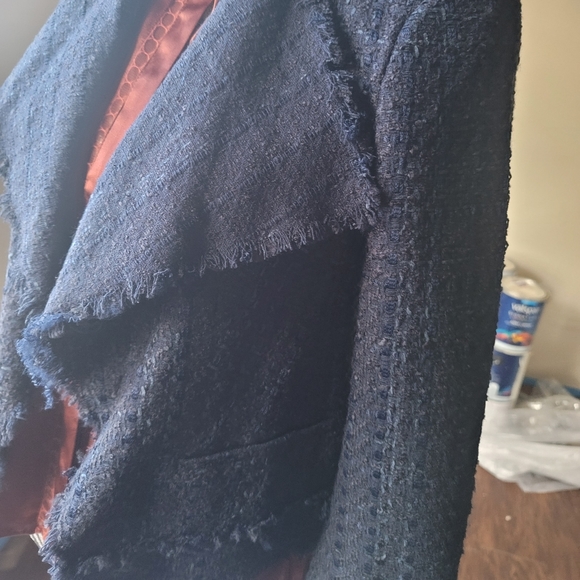 BRAND NEW,  NWT, Express XS blue woven jacket - Picture 1 of 11
